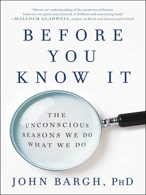 Title details for Before You Know It by John Bargh - Available